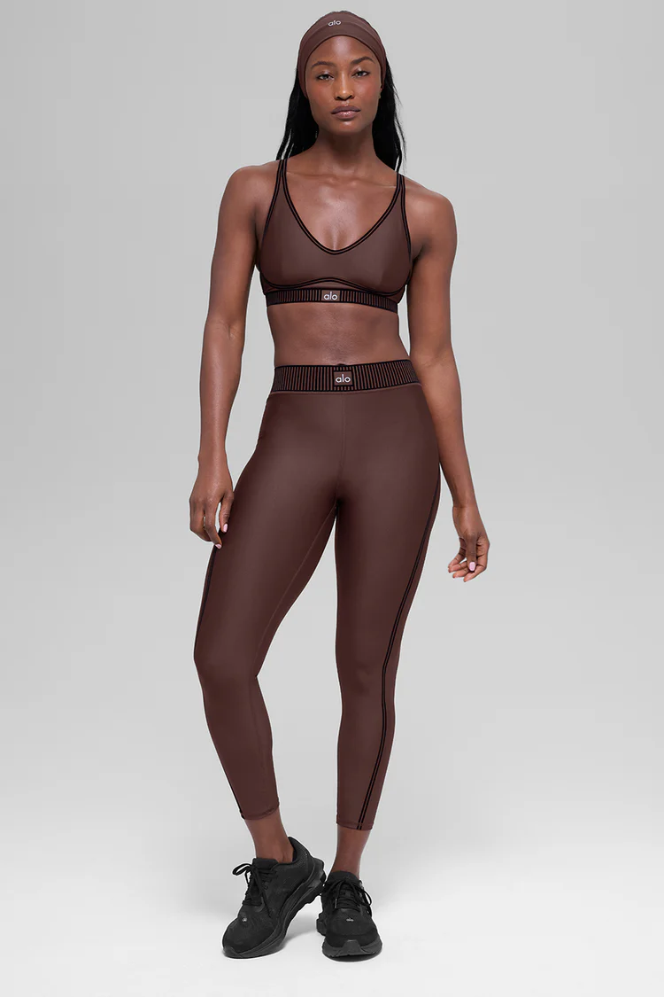 Alo Airlift Line Up Bra Brownstone