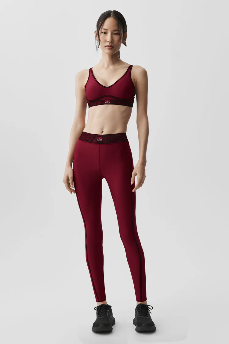Alo Airlift Line Up Bra Romance Red