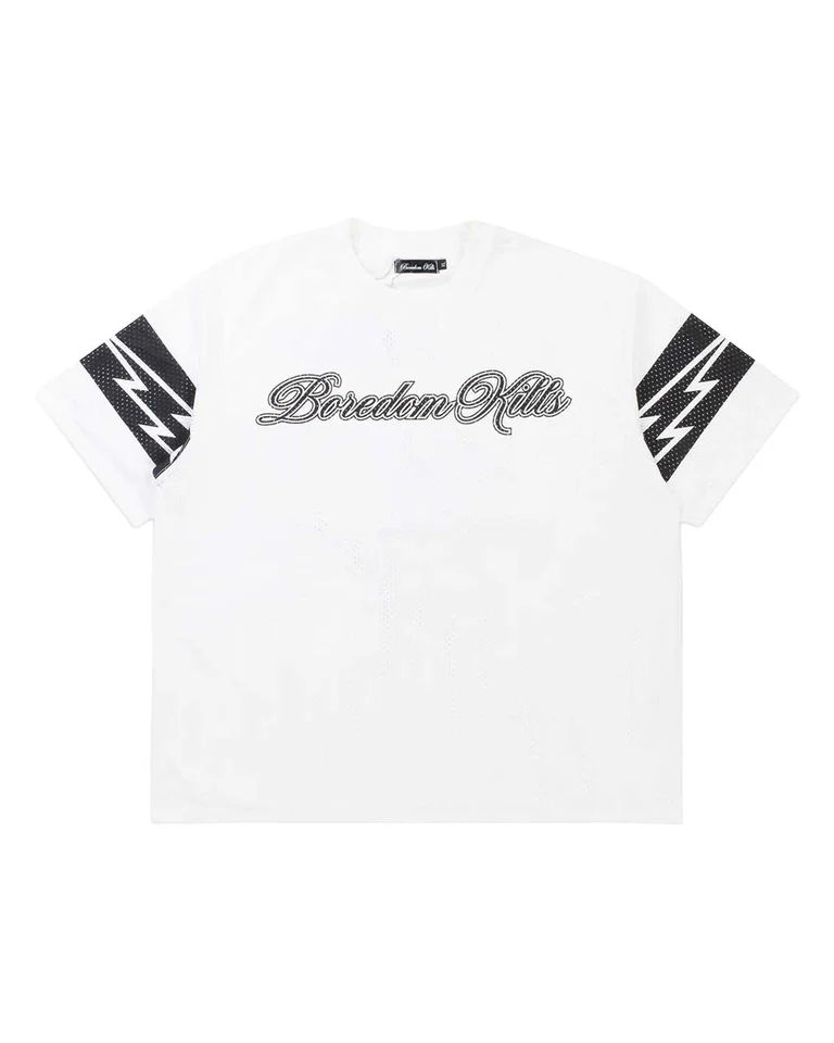 Boredom Kills Mesh Jersey White