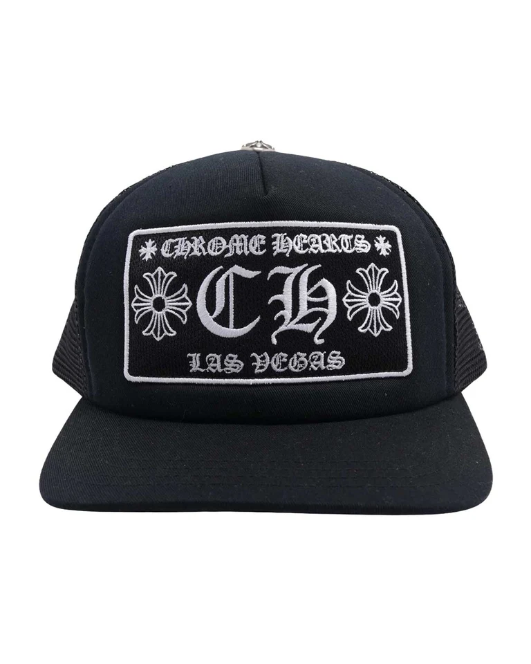 Chrome Hearts Las Vegas Trucker Hat Black