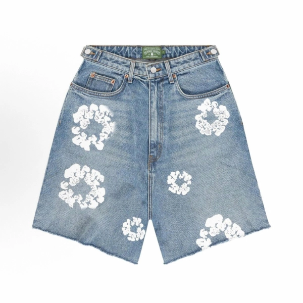 Denim Tears x Lev's Cotton Wreath Jean Short Light Wash 404-081-30