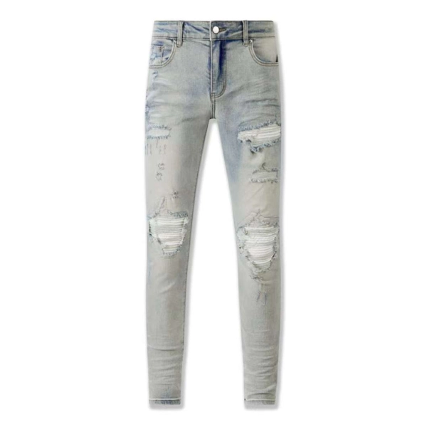 Amiri Jean MX1 Ultrasuede Antique Indigo AMDNSY1055-406