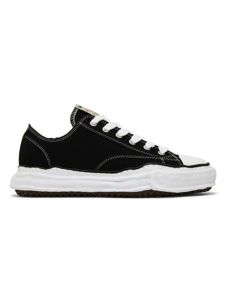 Maison Mihara Yasuhiro PETERSON OG Sole Canvas Low BlackWhite