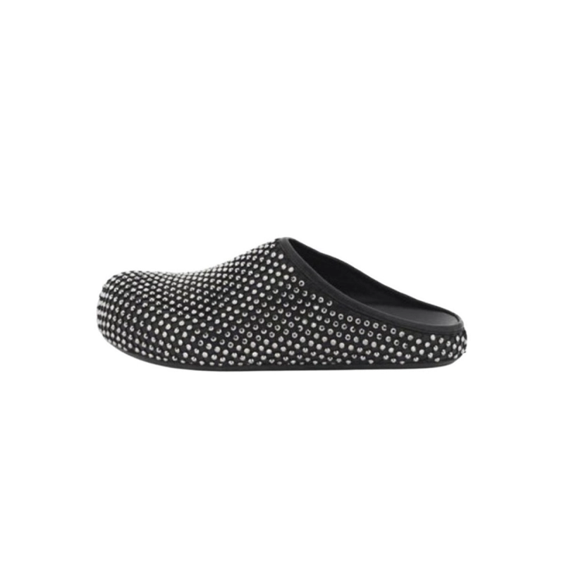 Marni Crystal Fussbett Slide Black