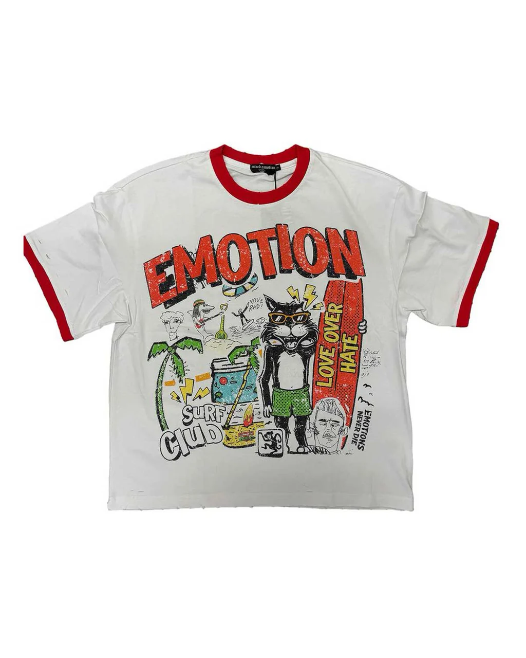 Mixed Emotion Surf Club Tee White
