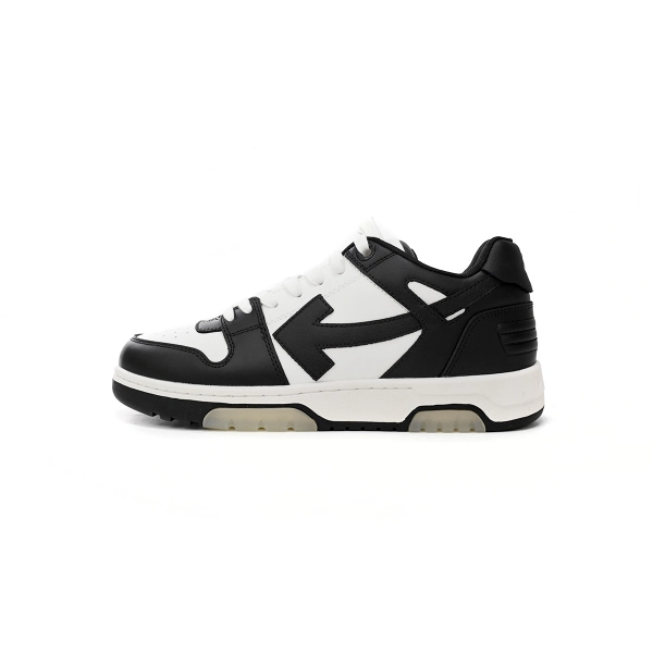 Off-White Out Of Office OOO Low Tops White Black OMIA189C99LEA0011004