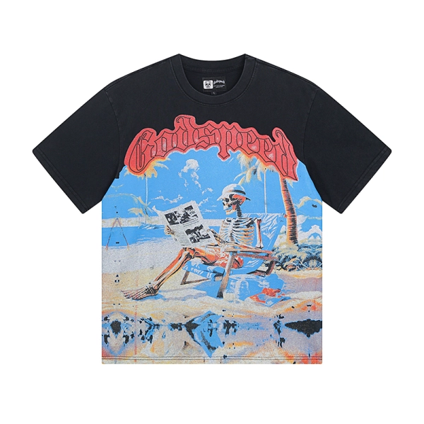 Godspeed Permanent Vacation T-Shirt #1022 Black
