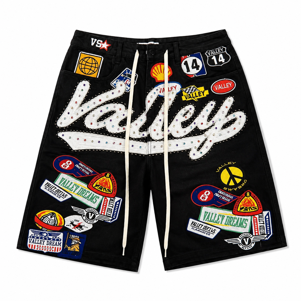 Vale Forever Black 1980s Jorts