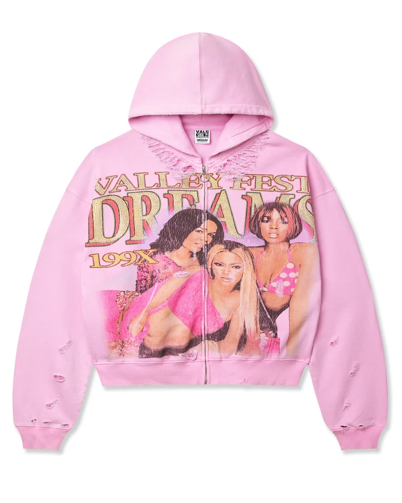 Vale Forever Dreams Zip-Up Hoodie Pink