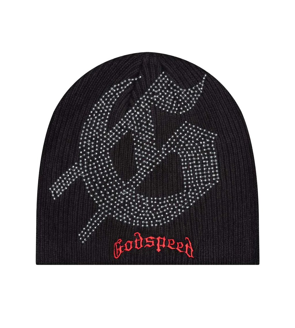 Godspeed Studded Beanie BlackRed